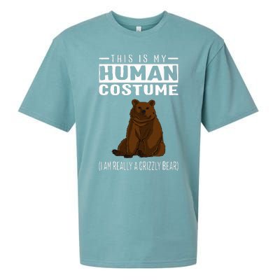 This Is My Human Costume IM Really A Grizzly Bear Sueded Cloud Jersey T-Shirt