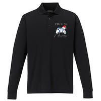 This Is My Christmas Pajama Shirt Funny Gamer Performance Long Sleeve Polo