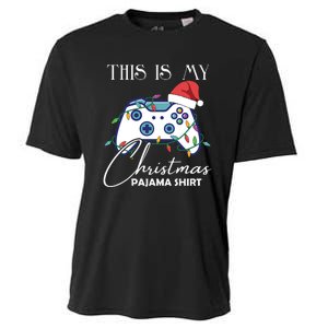 This Is My Christmas Pajama Shirt Funny Gamer Cooling Performance Crew T-Shirt