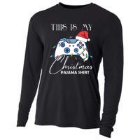 This Is My Christmas Pajama Shirt Funny Gamer Cooling Performance Long Sleeve Crew