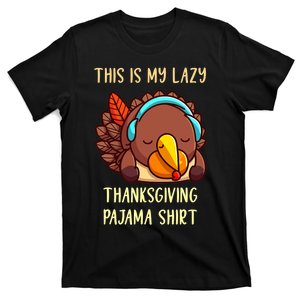 This Is My Lazy Thanksgiving Pajama Toddler Turkey Pj T-Shirt