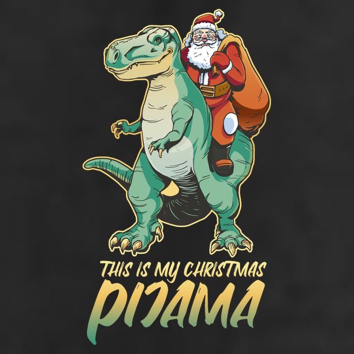This Is My Christmas Pijama Santa Riding T Rex Adult Drive Performance Visor