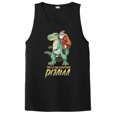 This Is My Christmas Pijama Santa Riding T Rex PosiCharge Competitor Tank