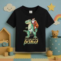 This Is My Christmas Pijama Santa Riding T Rex Toddler T-Shirt
