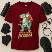 This Is My Christmas Pijama Santa Riding T Rex Performance Shirt