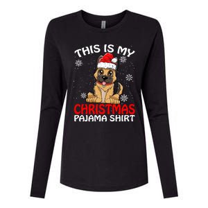 This Is My Christmas Pajama Cute Gift Ger Shepherd Dog Xmas Gift Womens Cotton Relaxed Long Sleeve T-Shirt