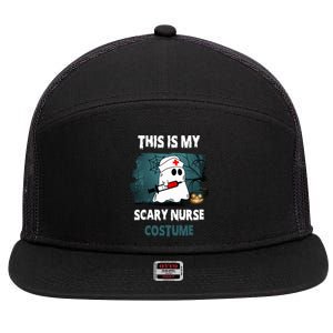 This Is My Scary Nurse Halloween Costume 7 Panel Mesh Trucker Snapback Hat