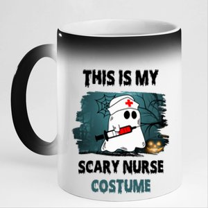 This Is My Scary Nurse Halloween Costume 11oz Black Color Changing Mug