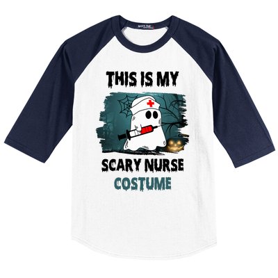 This Is My Scary Nurse Halloween Costume Baseball Sleeve Shirt