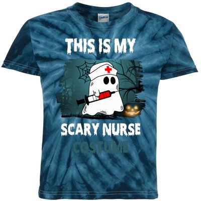 This Is My Scary Nurse Halloween Costume Kids Tie-Dye T-Shirt