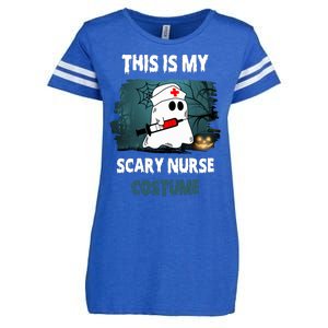 This Is My Scary Nurse Halloween Costume Enza Ladies Jersey Football T-Shirt