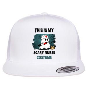 This Is My Scary Nurse Halloween Costume Flat Bill Trucker Hat