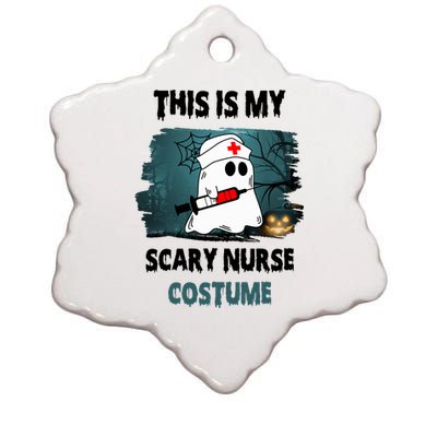 This Is My Scary Nurse Halloween Costume Ceramic Star Ornament