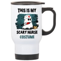 This Is My Scary Nurse Halloween Costume Stainless Steel Travel Mug