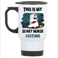 This Is My Scary Nurse Halloween Costume Stainless Steel Travel Mug