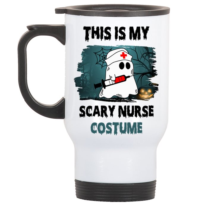 This Is My Scary Nurse Halloween Costume Stainless Steel Travel Mug