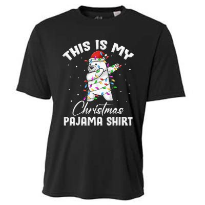 This is My Christmas Pajama Polar Bear Funny Cooling Performance Crew T-Shirt