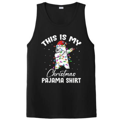 This is My Christmas Pajama Polar Bear Funny PosiCharge Competitor Tank