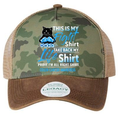 This Is My Fight Colon Cancer Awareness Month Legacy Tie Dye Trucker Hat