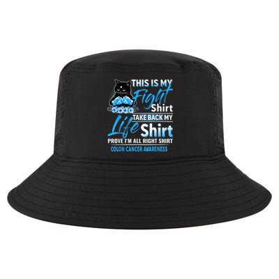 This Is My Fight Colon Cancer Awareness Month Cool Comfort Performance Bucket Hat