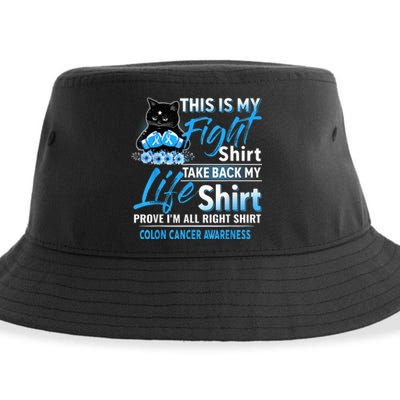 This Is My Fight Colon Cancer Awareness Month Sustainable Bucket Hat