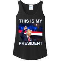 This Is My President 2024 Funny Political Quotes Ladies Essential Tank