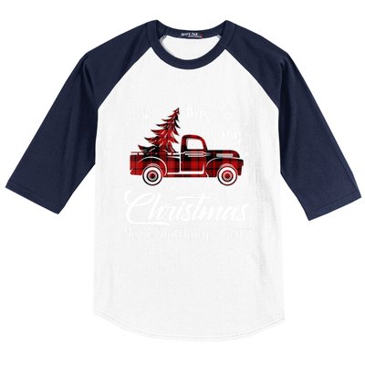 This Is My Christmas Movie Watching Gift Tree Truck Plaid Gift Baseball Sleeve Shirt