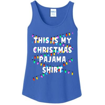 This Is My Christmas Pajama Gift Lazy Outfit Gift Ladies Essential Tank