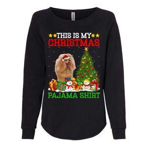 This Is My Christmas Tree Pajamas Toy Poodle Dog Christmas Gift Womens California Wash Sweatshirt