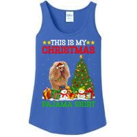 This Is My Christmas Tree Pajamas Toy Poodle Dog Christmas Gift Ladies Essential Tank