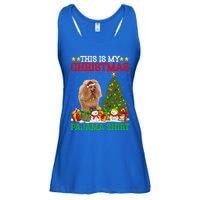 This Is My Christmas Tree Pajamas Toy Poodle Dog Christmas Gift Ladies Essential Flowy Tank