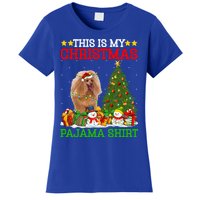 This Is My Christmas Tree Pajamas Toy Poodle Dog Christmas Gift Women's T-Shirt