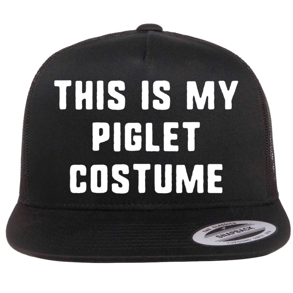 This Is My Piglet Costume Funny Halloween Flat Bill Trucker Hat