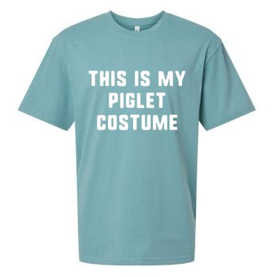 This Is My Piglet Costume Funny Halloween Sueded Cloud Jersey T-Shirt