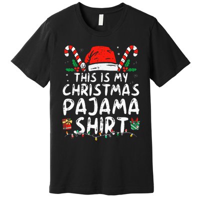 This Is My Christmas Pajama Funny Xmas PJs Premium T-Shirt