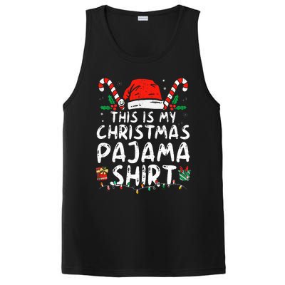 This Is My Christmas Pajama Funny Xmas PJs PosiCharge Competitor Tank