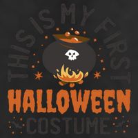 This Is My First Halloween Costume Cute 7 Panel Mesh Trucker Snapback Hat