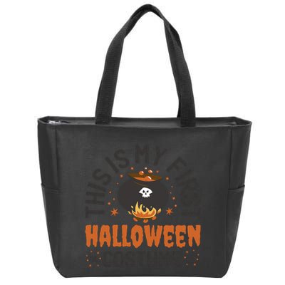 This Is My First Halloween Costume Cute Zip Tote Bag