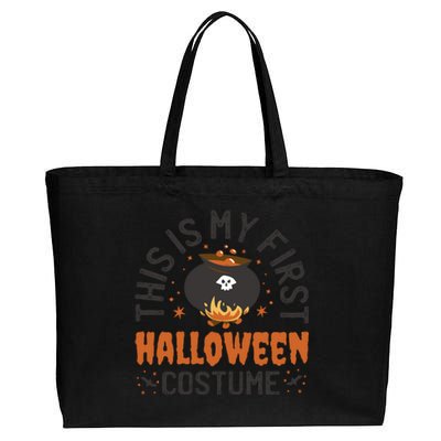 This Is My First Halloween Costume Cute Cotton Canvas Jumbo Tote