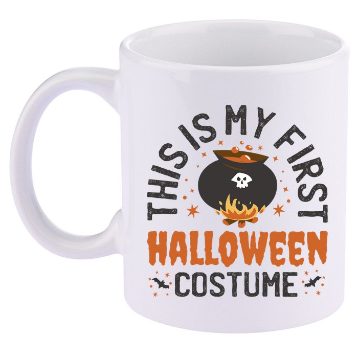 This Is My First Halloween Costume Cute 11oz C Handle Ceramic Mug