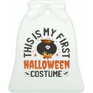 This Is My First Halloween Costume Cute Ceramic Bell Ornament