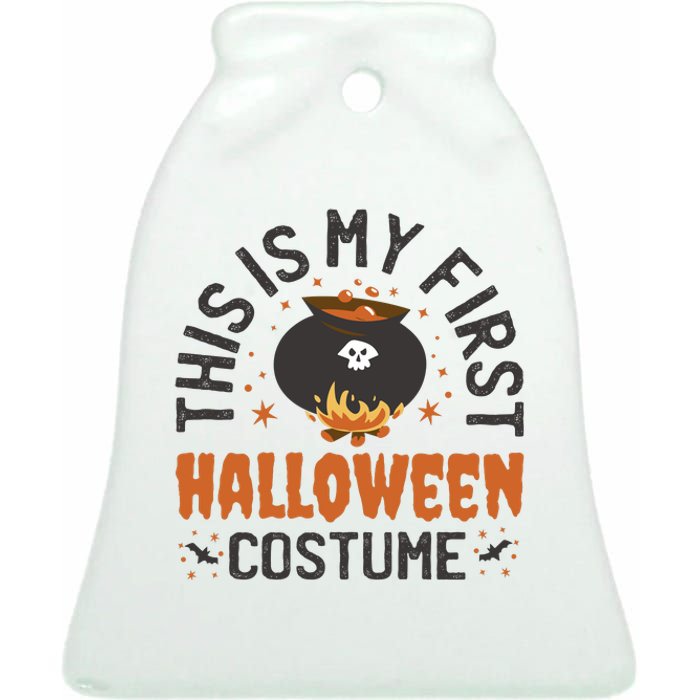 This Is My First Halloween Costume Cute Ceramic Bell Ornament