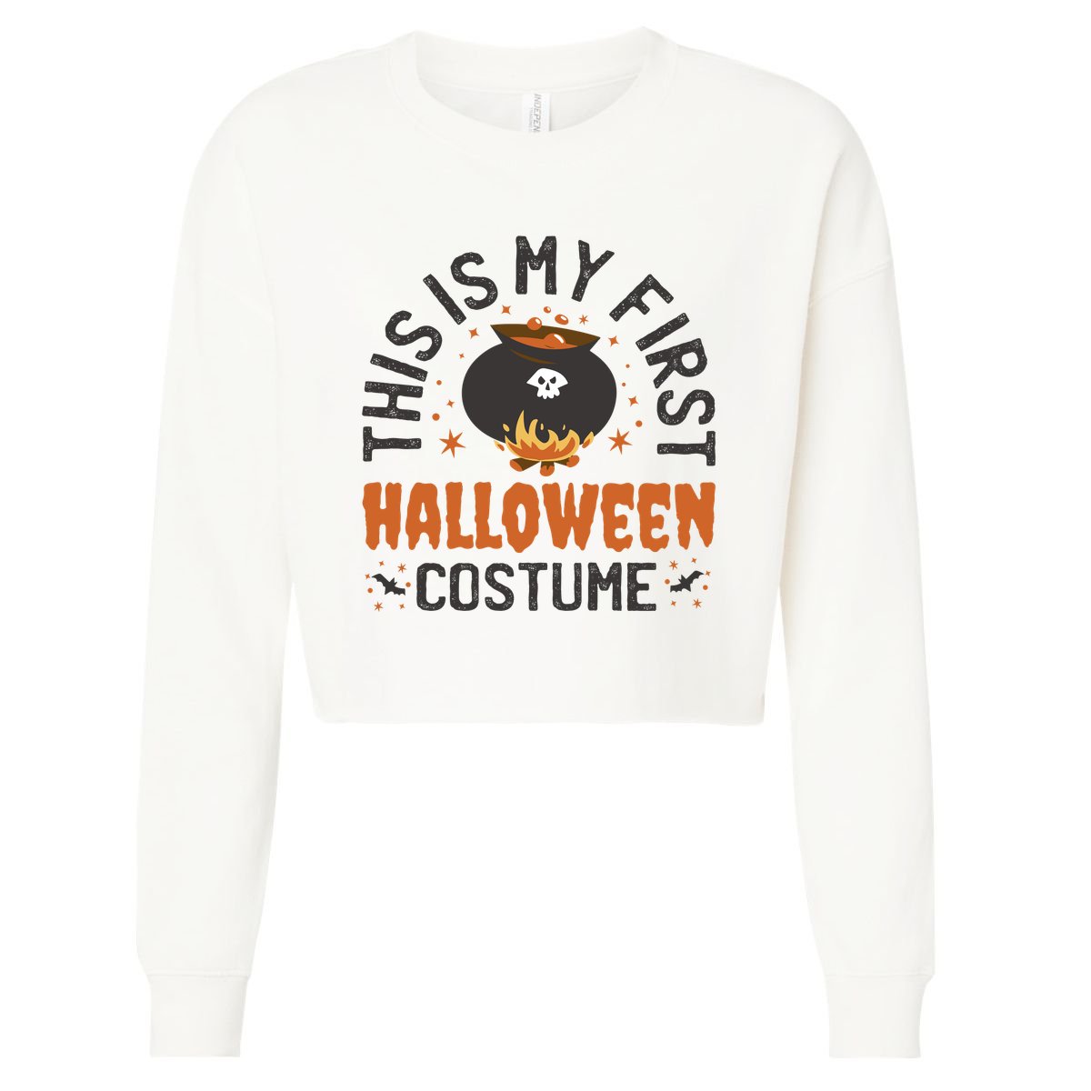 This Is My First Halloween Costume Cute Cropped Pullover Crew