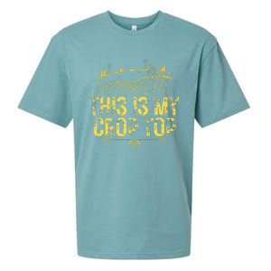 This Is My Crop Top Sueded Cloud Jersey T-Shirt