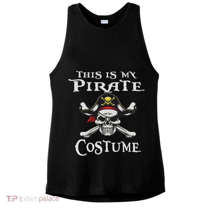 This Is My Pirate Costume Funny Halloween Ladies PosiCharge Tri-Blend Wicking Tank