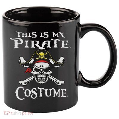 This Is My Pirate Costume Funny Halloween 11oz C Handle Ceramic Mug