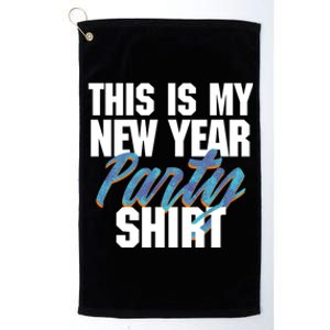 This Is My New Year Party Gift Pattern Gradient Gift Platinum Collection Golf Towel