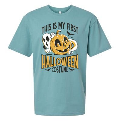 This Is My First Halloween Costume Cute Sueded Cloud Jersey T-Shirt