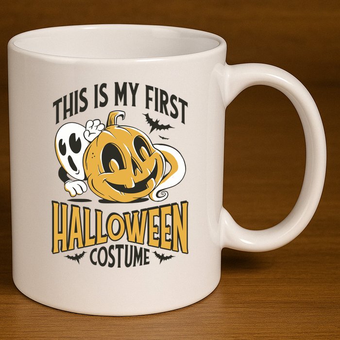 This Is My First Halloween Costume Cute 11oz C Handle Ceramic Mug