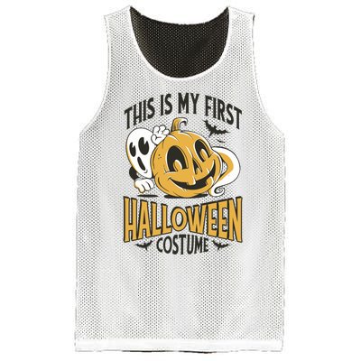 This Is My First Halloween Costume Cute Mesh Reversible Basketball Jersey Tank